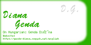 diana genda business card